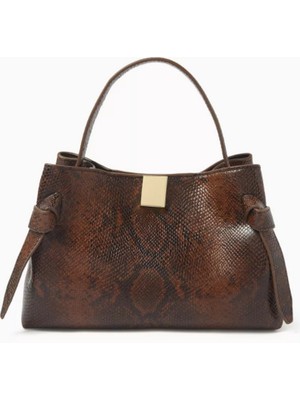 Yuzefi Yılan Desenli Gyoza Mini Çanta, Zarif & Çok Yönlü, Özel Tasarım