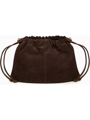 Strathberry Charlotte Midi Süet Bağcıklı Çanta, Çapraz & El, Şık ve Heykelsi Form