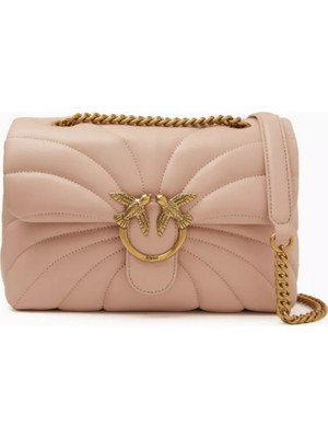 Pinko Kapitone Nappa Love Mini Şişme Çanta, Şık & Çok Yönlü