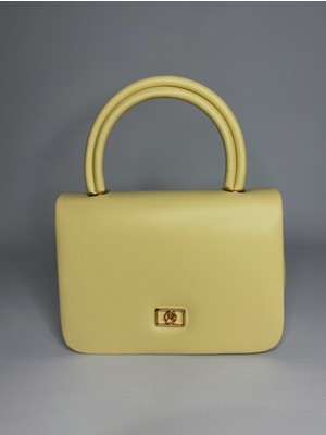 Özbu Kutu Gold Zincir Askılı Kulplu El & Omuz Çanta