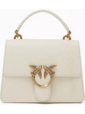 Pinko Love Deri Mini El Çantası, Zarif & Zamansız Stil, Üst Saplı