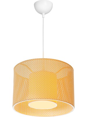 Limon 3D Desing Tekli Sarkıt Avize Kumaş Başlık Lamba Yatak Odası Salon Mutfak Koridor