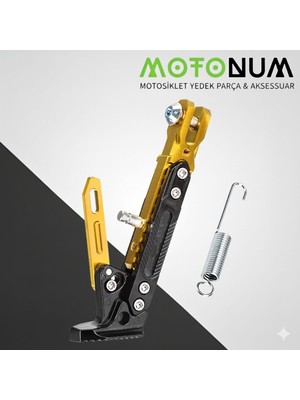 Motonum Apec Apx7 Yükseklik Ayarlı Metal Yan Sehpa-Sarı DETAYLI-AYK0941