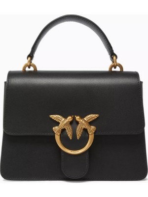 Pinko Mini Love Deri Çanta, Zarif & Zamansız Tasarım, Üst Saplı