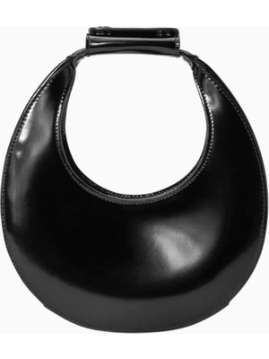 Staud Parlak Deri Iyi Geceler Ay Çantası, Şık & Çok Yönlü Tasarım