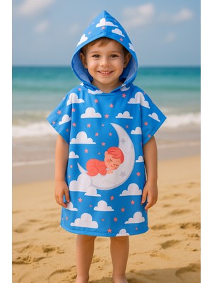 Dotamess Çocuk Panço Plaj Havlusu - Deniz Havlusu