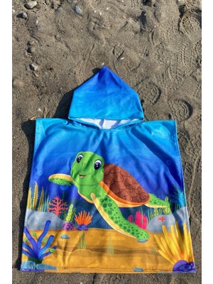 Dotamess Çocuk Panço Plaj Havlusu - Deniz Havlusu