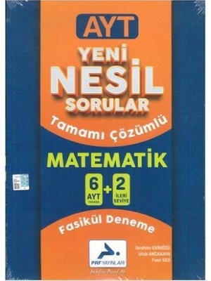 Paraf Yayınları Paraf Ayt Matematik 6+2 Çözümlü Fasikül Deneme