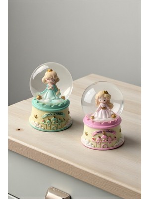 Mini Işıklı Kar Küresi, 4 Cm, Şık ve Sürprizli Dekorasyon Parçası