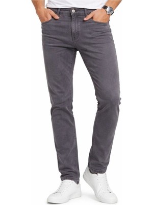 Günlük Slim Fit Gri Jean