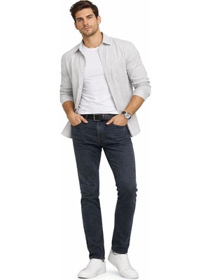 Slim Fit Günlük Kot Pantolon Lacivert