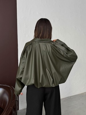 H1Style Yarasa Suni Deri Mont Salaş