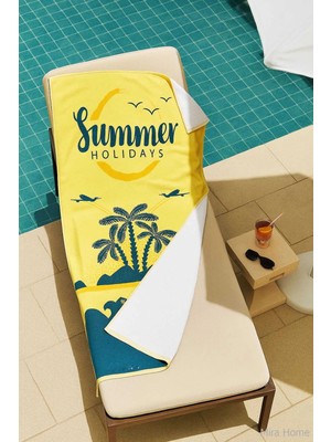 Mira Home Seadream Tropikal Desenli Plaj Havlusu 70X140 cm Summer Holiday