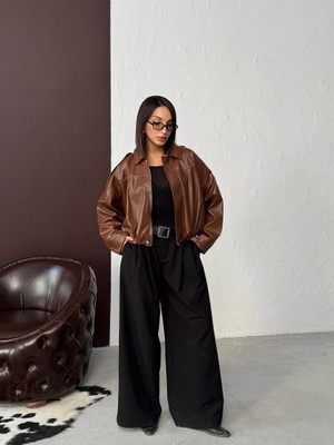 H1Style Yarasa Suni Deri Mont Salaş