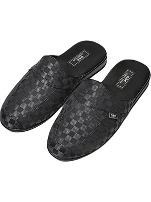 Miss Ayza Gc 385 Poli Taban Hediyelik ve Çeyizlik Ekoseli Erkek Ev Terliği