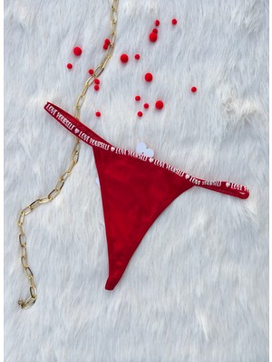 Dominant Sens Smyrna Love Yourself Baskı Detaylı String/tanga Külot
