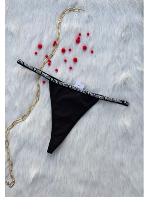 Dominant Sens Smyrna Love Yourself Baskı Detaylı String/tanga Külot