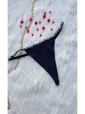 Dominant Sens Smyrna Love Yourself Baskı Detaylı String/tanga Külot