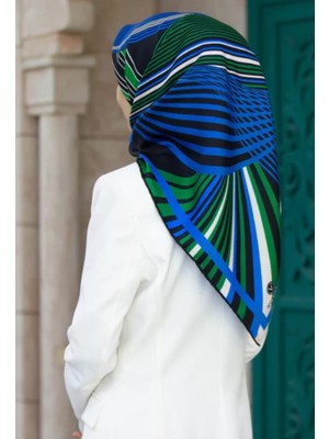 Vissona Tivil Ipek Eşarp 51837 - 8 - 0036 - 0032 Siyah Karışık Desen