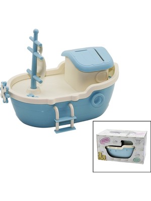 Ayder Timya Büyük Gemi Kumbara Kilitli Renkli Pls. TBN:10X18CM - Güverte: 14.5X24.5CM Y: 8-10-13CM (TIMYA/GO1395)  204518