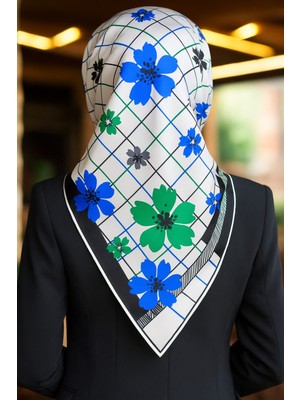 Vissona Tivil Ipek Eşarp 50073 - 16 - 0032 - 0036 Siyah Karışık Desen