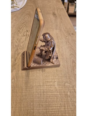 İsme Özel Telefon Tutucu & Kalem Tutucu Şövalye - BRONZ