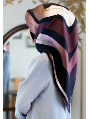 Vissona Tivil Ipek Eşarp 16463 - 3 - 0001 - 0020 Siyah Karışık Desen