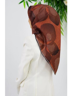 Vissona Tivil Ipek Eşarp 51931 - 10 - 0278 - 0001 Turuncu Karışık Desen