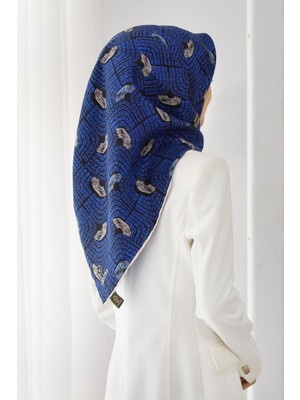 Vissona Tivil Ipek Eşarp 51717 - 7 Siyah Karışık Desen