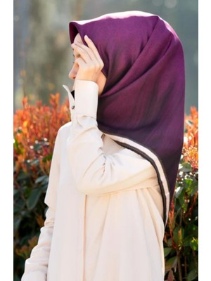 Vissona Tivil Ipek Eşarp 10659 - 6 - 0026 Mürdüm Karışık Desen