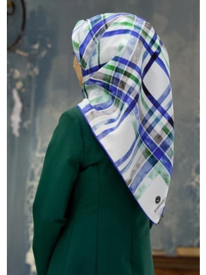 Vissona Tivil Ipek Eşarp 51761 - 6 - 0032 - 0036 Beyaz Karışık Desen