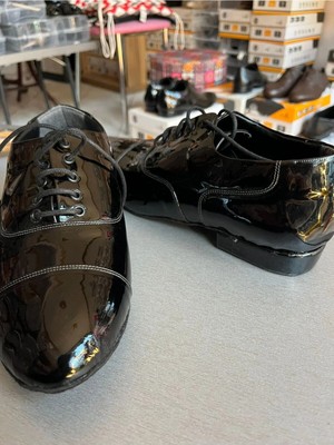 Bitangosu Italyan Stil Siyah Ruğan Erkek Tango, Dans ve Salon Ayakkabısı