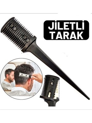 Turk Jiletli Kırık Saç Sakal Düzletme Inceltme Tarağı