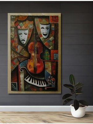Teona Ahşap Müzik Tiyatrosu Ahşap Dekoratif Ev,antre,salon,ofis,mutfak,yatak Odası Tablo