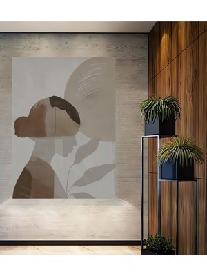 Teona Ahşap Modern Kadın Silüeti Sulu Boya Görünümlü Ahşap Dekoratif Ev,antre,salon,ofis,mutfak Tablo