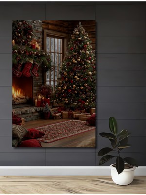 Teona Ahşap Kış Masalı Sıcaklığı Ahşap Dekoratif Ev,antre,salon,ofis,mutfak,yatak Odası Tablo