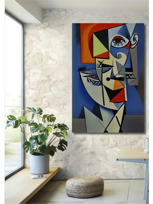 Teona Ahşap Modern Sanat Kübizm Görünümlü Ahşap Dekoratif Ev,antre,salon,ofis,mutfak,yatak Odası Tablo