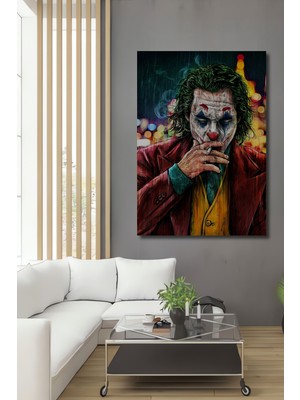 Teona Ahşap Joker Yağlı Boya Görünümlü Ahşap Dekoratif Ev,antre,salon,ofis,mutfak,yatak Odası Tablo