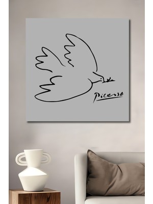 Teona Ahşap Picasso Güvercin Sanat Ahşap Dekoratif Ev,antre,salon,ofis,mutfak,yatak Odası Tablo