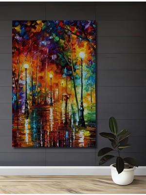 Teona Ahşap Yağlı Boya Görünümlü Bohem Sanat Park Ev,antre,salon,ofis,mutfak,yatak Odası Tablosu