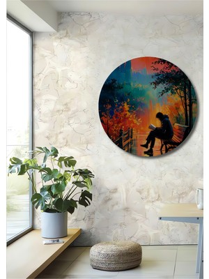 Teona Ahşap Büyülü Günbatımı Manzarası Yağlı Boya Görünümlü Ahşap Dekoratif Ev,antre,salon,ofis,mutfak Tablo