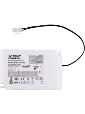 Gümrük Bey “mcled Dalı Dim Edilebilir LED Sürücü 40W 700–1200MA – Ofis LED Panel Uyumlu