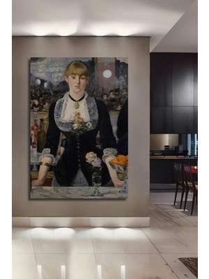 Teona Ahşap Bar Kızı Yağlı Boya Görünümlü Ahşap Dekoratif Ev,antre,salon,ofis,mutfak,yatak Odası Tablo