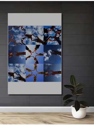 Teona Ahşap El Ele Kalp Yıldız Yağlı Boya Görünümlü Dekoratif Ahşap Ev,antre,salon,ofis,mutfak,yatak Odası Tablo