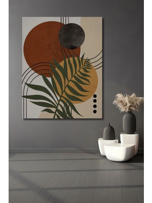 Teona Ahşap Bohem Soyut Yaprak Desenli Dekoratif Ahşap Ev,antre,salon,ofis,mutfak,yatak Odası Tablo
