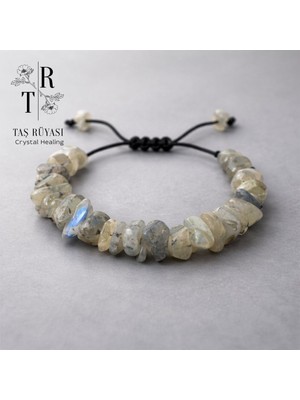 Taş Rüyası Labradorit Kırık Taş Örme Bileklik
