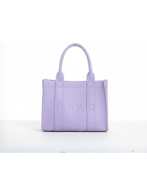 Baghashtag Lila Deri Mini Tote Çanta