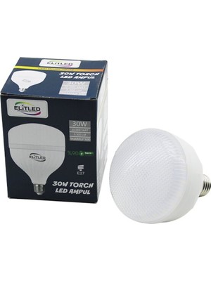 Ayder Timya ELİTLED EL-02 12/30 30W TORCH LED BULB AMPUL BEYAZ - 6400K E27 3300 LÜMEN 20.000 SAAT ÖMÜR (Timya/Go1395)  205187