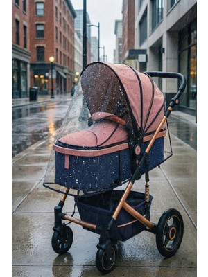 Boldy Bebek Arabası Yağmurluğu - Çocuk Arabası Yağmurluk - Bebek Arabası Rüzgarlık - Waterproof Bebek Arabası Örtüsü - Waterproof Bebek Arabası Kılıfı