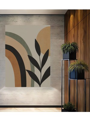 Teona Ahşap Bohem Modern Gökkuşağı ve Yaprak Sanat Ev,antre,salon,ofis,mutfak Tablosu Ahşap Dekoratif